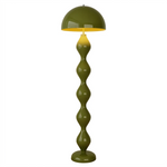 Verdi green mushroom floor lamp on a white background