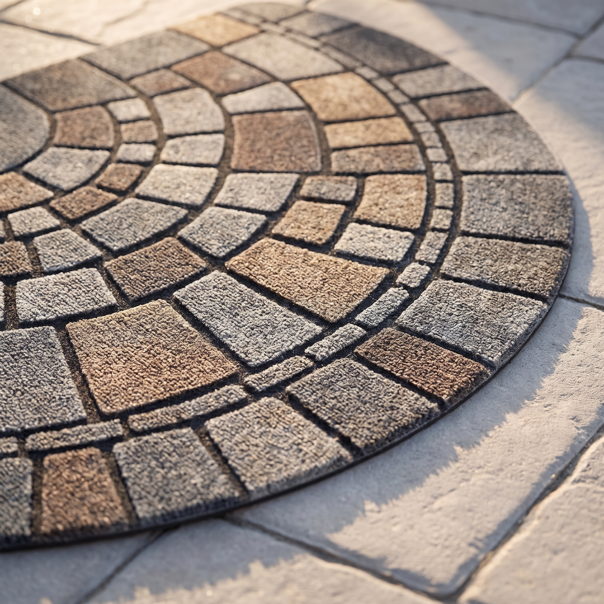 Calderra door mat mosaic pattern detail
