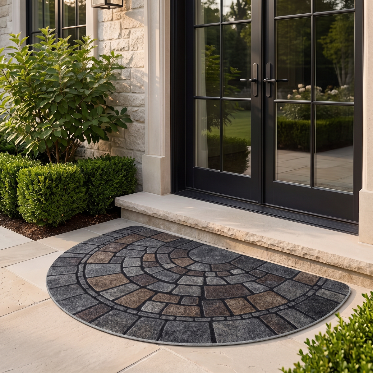 Calderra door mat at a patio door step