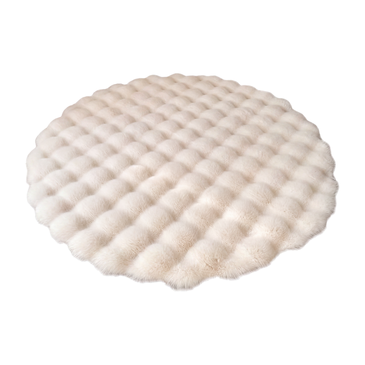 Nimbus round bubble rug alone on a plain white background