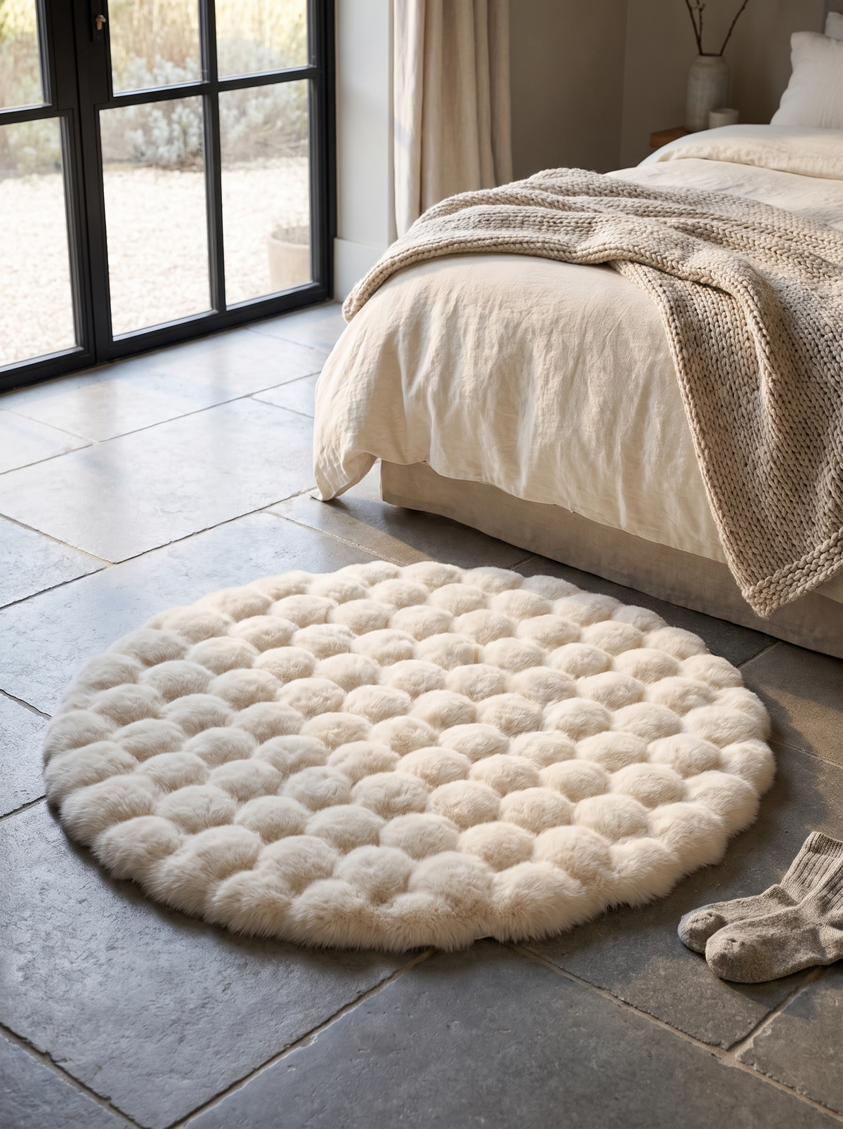 Nimbus rug warm underfoot on a cold stone floor